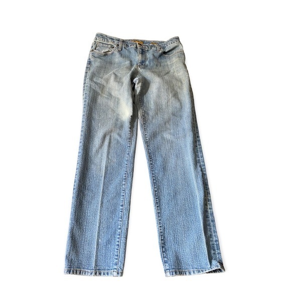 Seven7 Jeans Size 12 Women’s Straight‎ Premium Denim Light Wash - Picture 4 of 12